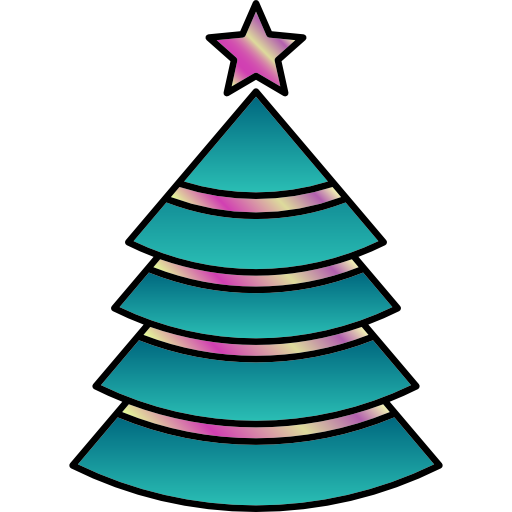 árbol de navidad icono gratis