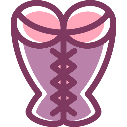 Women Corset Flat Icon PNG & SVG Design For T-Shirts