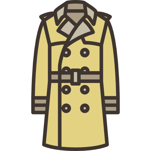 trench coat cartoon