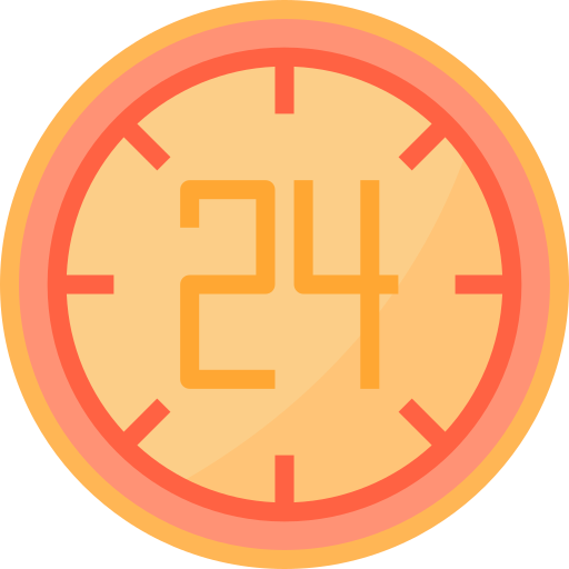 24 hours free icon