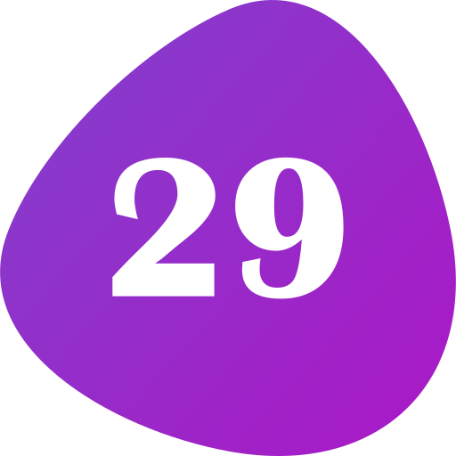 veintinueve icono gratis