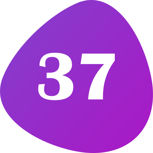 treinta y siete icono gratis