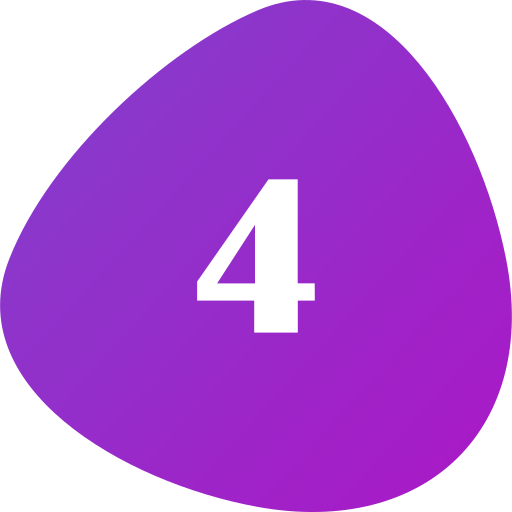 número 4 icono gratis