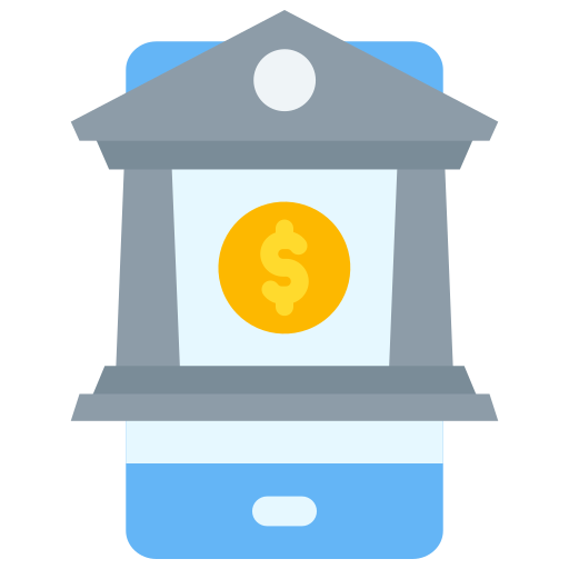 la banca móvil icono gratis