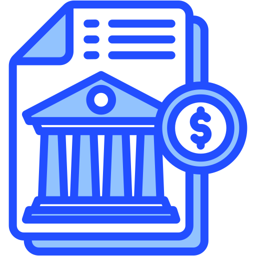 relatório do banco grátis ícone