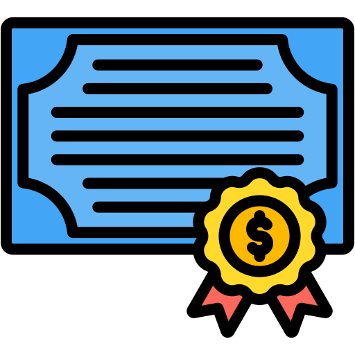 certificado icono gratis