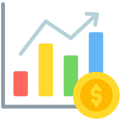 tabla de crecimiento icono gratis