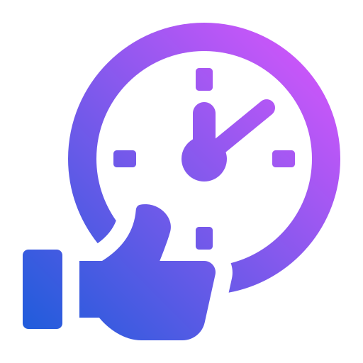 gestión del tiempo icono gratis