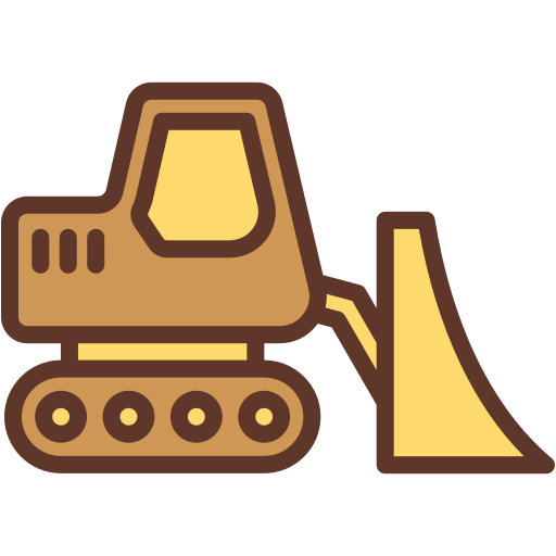 Бульдозер бесплатно иконка