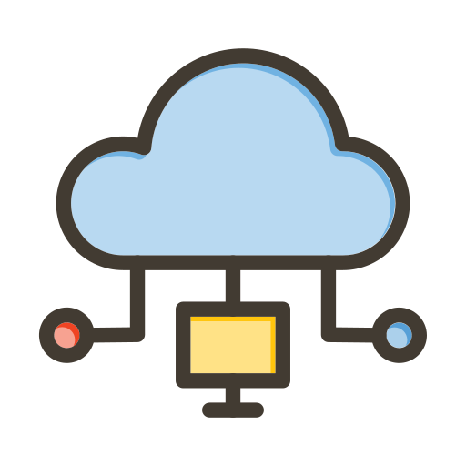 computación en la nube icono gratis