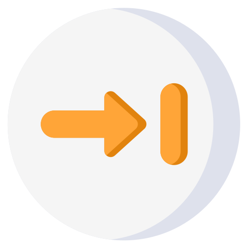 flecha correcta icono gratis