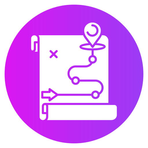 mapa vial icono gratis