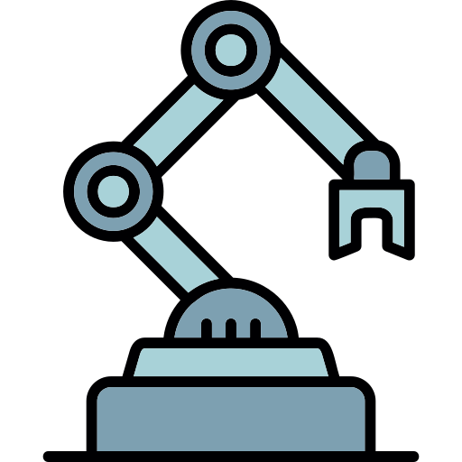 robot industrial icono gratis