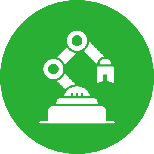 robot industrial icono gratis