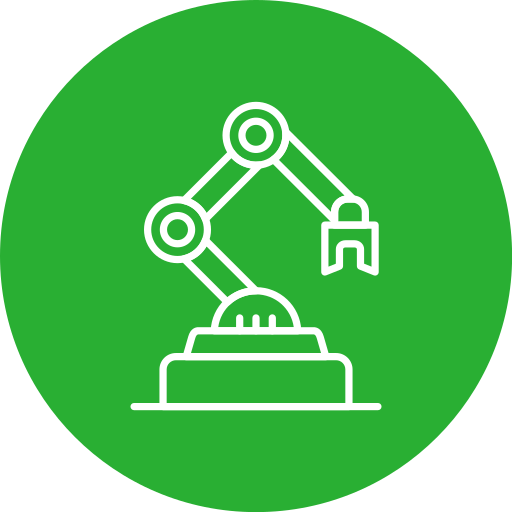 robot industrial icono gratis