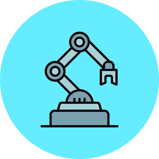 robot industrial icono gratis