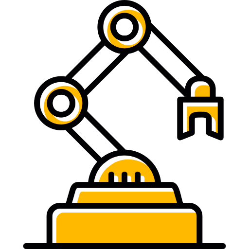 robot industrial icono gratis