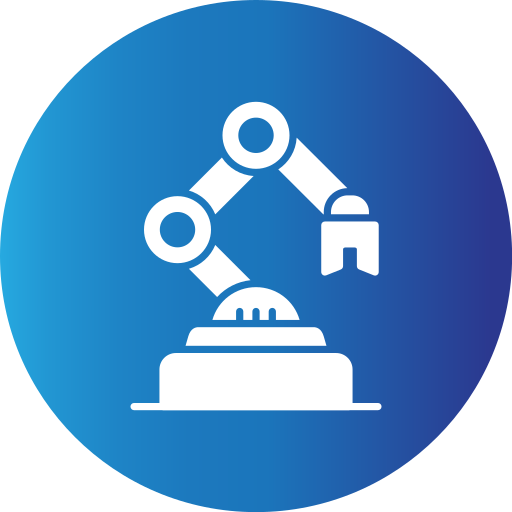 robot industrial icono gratis