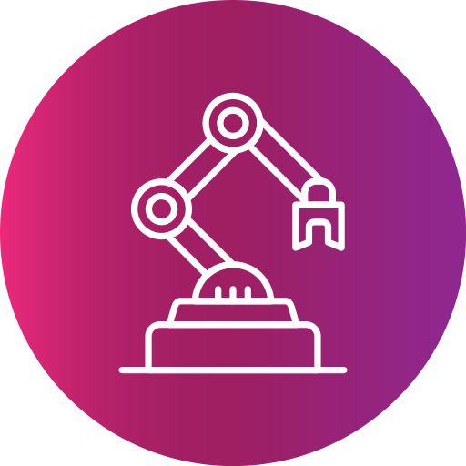 robot industrial icono gratis