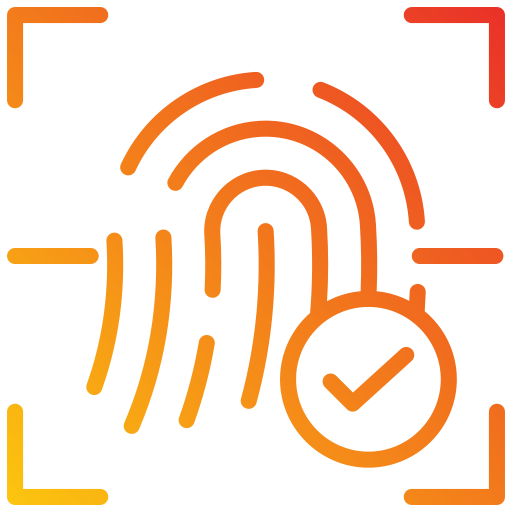 huella dactilar icono gratis