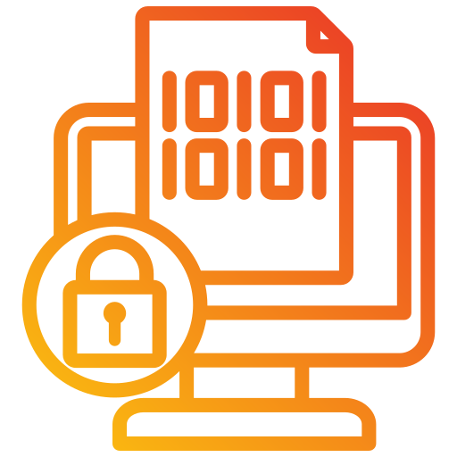 cifrado de datos icono gratis
