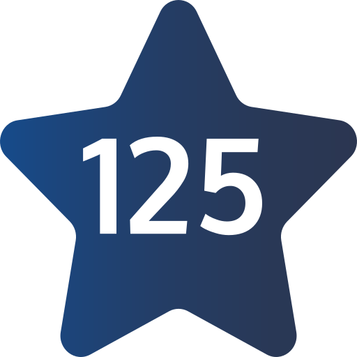 125 Icône gratuit 125 Icône gratuit