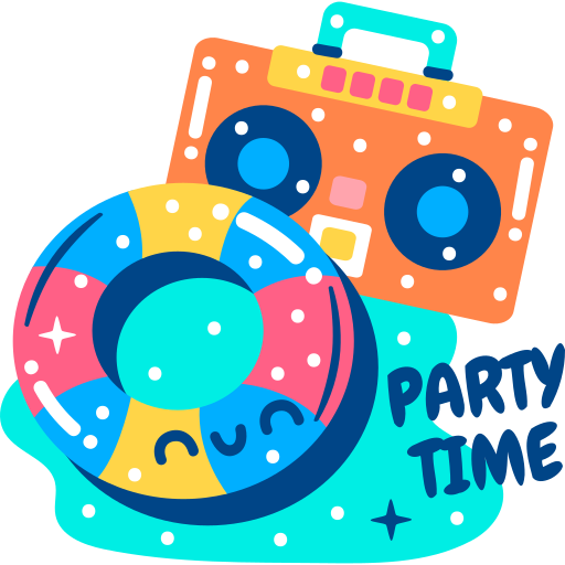 Pool party Stickers - Free people Stickers