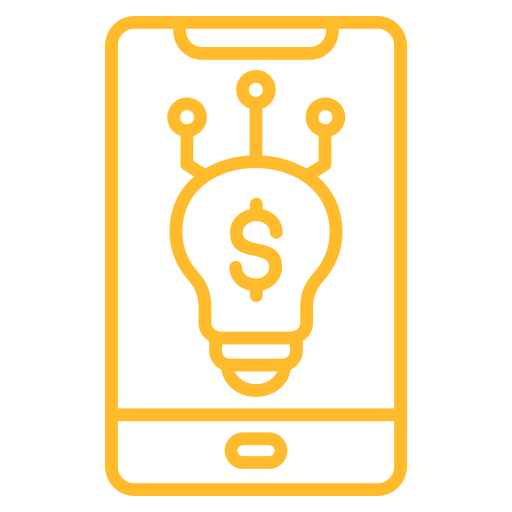 tecnología financiera icono gratis