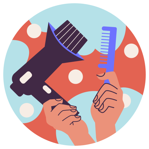 coiffeur gratuit sticker