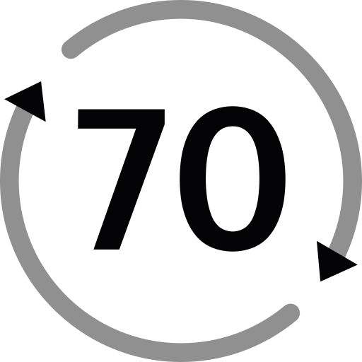70 Icône gratuit 70 Icône gratuit