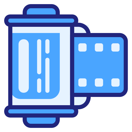 rollo de película icono gratis