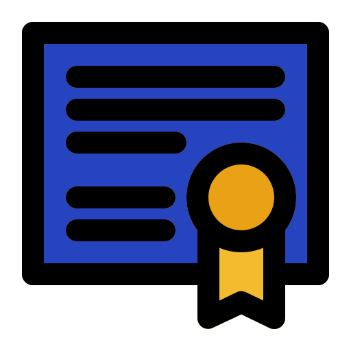 Сертификат бесплатно иконка