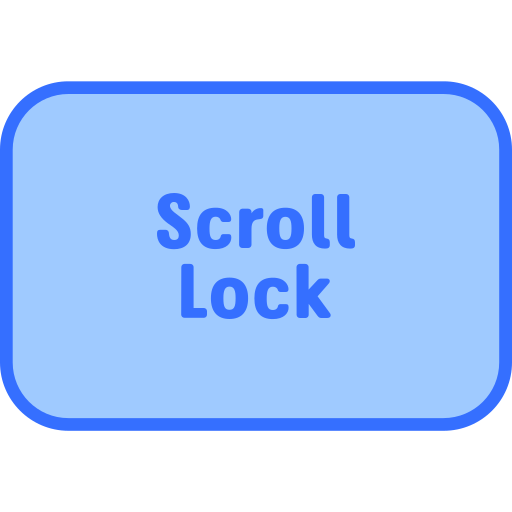 bloqueo de desplazamiento icono gratis