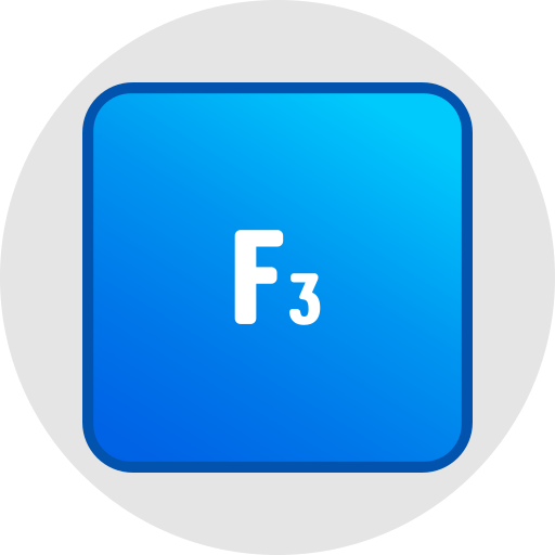 f3 icono gratis