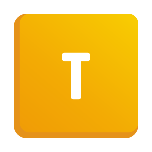 letra t icono gratis