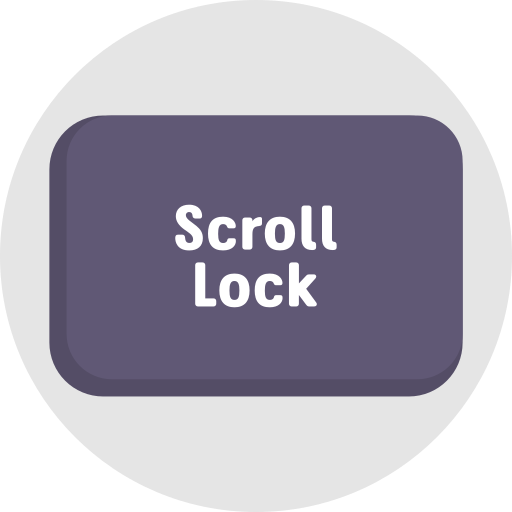 bloqueo de desplazamiento icono gratis
