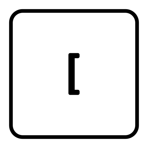 parenthèse Icône gratuit