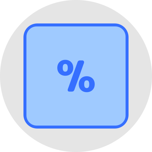 porcentaje icono gratis