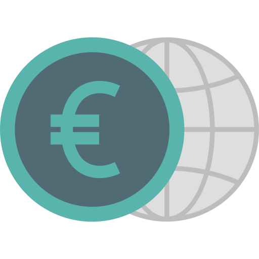 moneda euro icono gratis