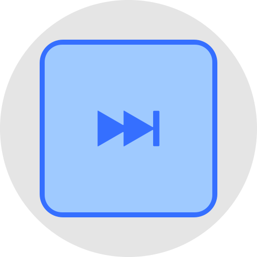 avance rápido icono gratis