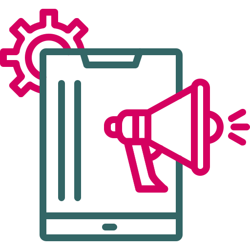 el marketing móvil icono gratis