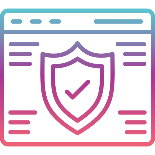 seguridad de internet icono gratis