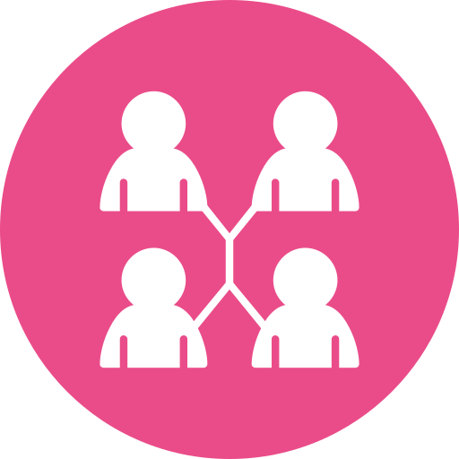 conexión de personas icono gratis