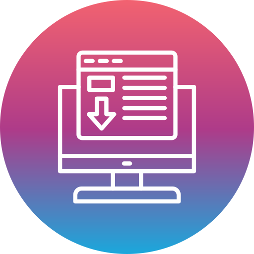 Landing page free icon