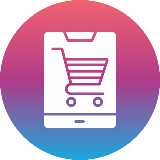 las compras en línea icono gratis