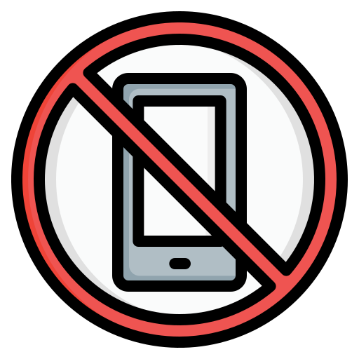 sin teléfono icono gratis