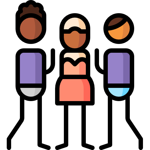 Stag party Puppet Characters Lineal Color icon