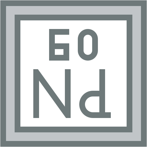 Neodymium free icon Neodymium free icon