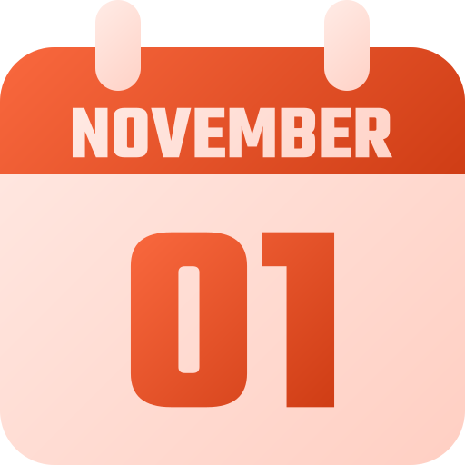 01 de noviembre icono gratis