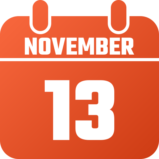 13 de noviembre icono gratis